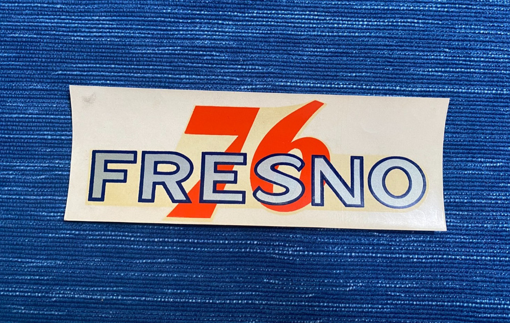 Vintage Union 76 Oil Fresno California Water Decal Gas Station Travel Souvenir